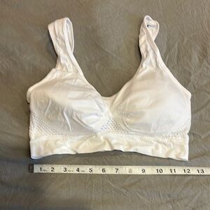 White Wireless Bralette size large